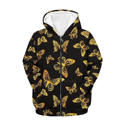 Cumagical Kids Hooded Zip Up Sweatshirt Fashionable Designs For Children Soft Full Zip Jacket