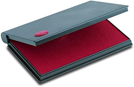 2000 PLUS Stamp Pad, Felt, Size No.2, 6-1/4" X 3-1/2", Red Ink (090411) - Red Ink Felt Stamp Pad