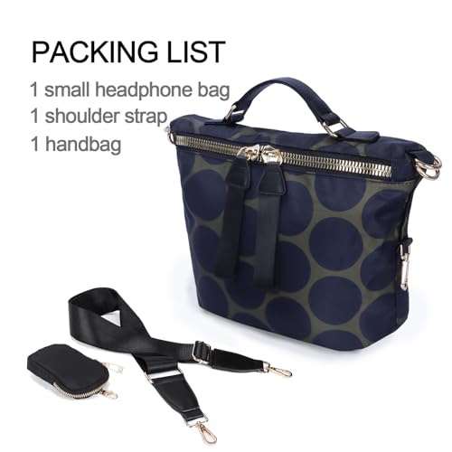 Nylon Crossbody Handbag for Women Anti-theft Purse Shopping Tote Bag Lightweight Shoulder Bag2