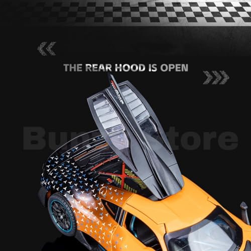 Image of Merceedes AMG ONE 1:24 Model Car with Box, Zinc Alloy Pull Back Toy car with Sound and Light for Kids Boy Girl Gift [Colors as Per Stock]