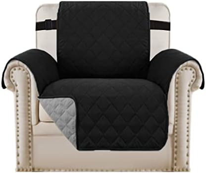 BellaHills Sofa Protectors for Pets/Dogs/Kids Sofa Covers 3 Seater Couch Covers Furniture Protector Covers Soft Quilted with Non Slip Strap Seat Width: 66" | 3 Seater, Khaki/Beige