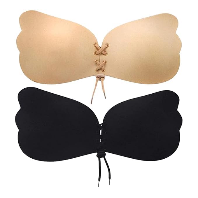 jitaharay 360 Silicone Wired Stick-On Bra Invisible Sticky Strapless Gel Self Backless Adhesive for Women Push up Design Multi-Colour-picture-55