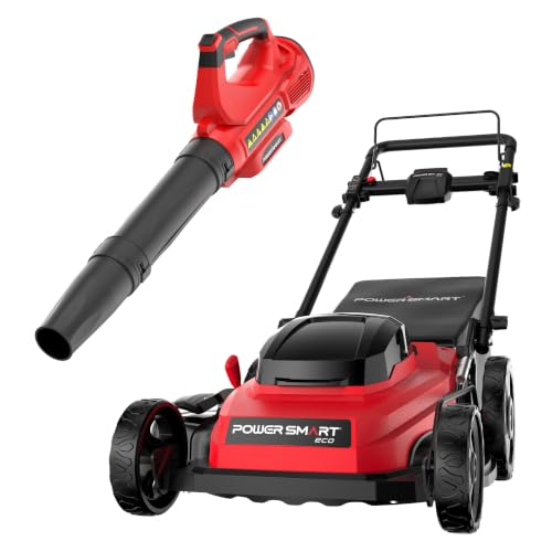 Image of PowerSmart 40V 20 inch Self-Propelled Mower + 465 CFM Blower