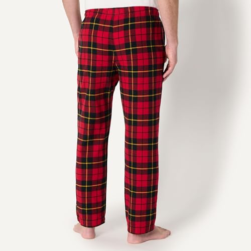 Image of Amazon Essentials Men's 100% Cotton Flannel Sleep Pant, Relaxed Fit Lounge Pants with Elastic Waist and Drawstring