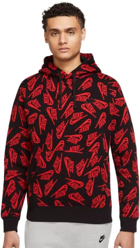 Nike Hoodie's (as1, alpha, s, regular, regular, Black/Red (DV8152-657))