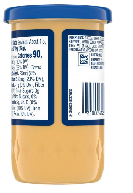 Old English Cheese Spread, Sharp & Extra Sharp Blend, 3 Pack of 5 oz Jars – Authentic Aged Flavor, Bundled with The Sweet Lyfe Fridge Magnet