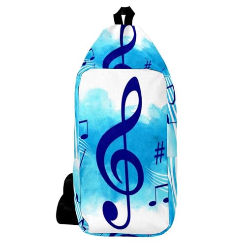 Sac à bandoulière bleu aquarelle idéal pour voyage et ville