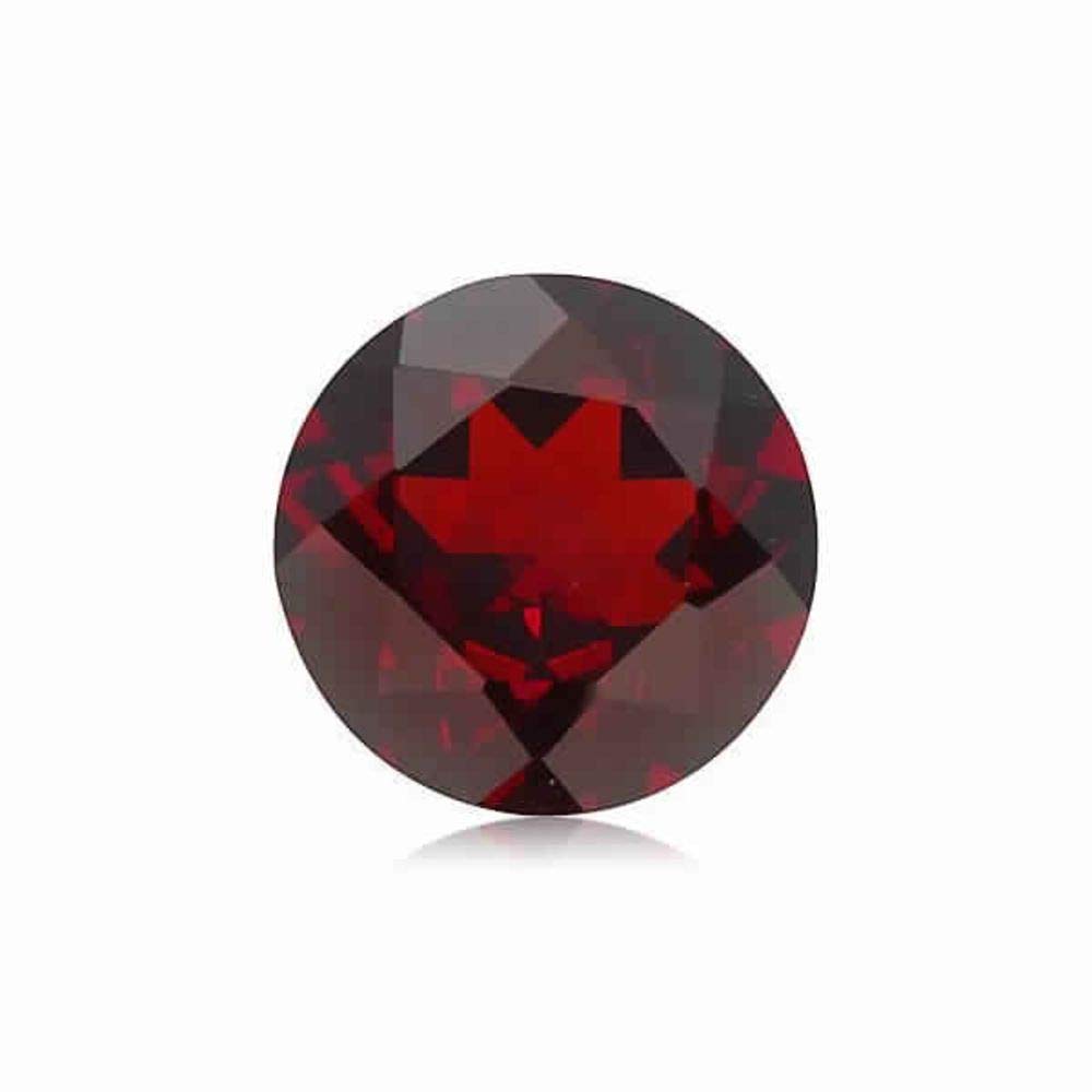 Mysticdrop 7.00-7.90 Cts of 12 mm AAA Round Cut Mozambique Garnet (1 pc) Loose Gemstone