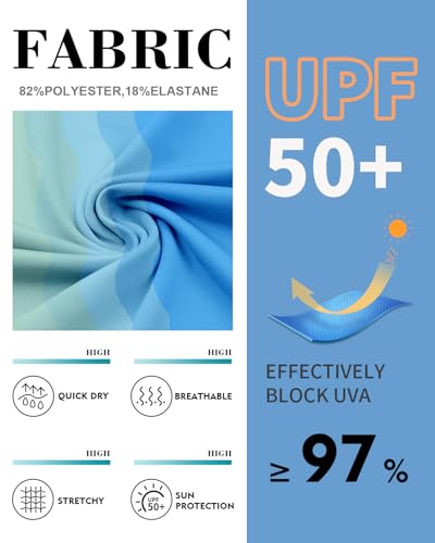 Rashguard manches 3/4 femme avec protection anti-UV UPF 50+ pour surf