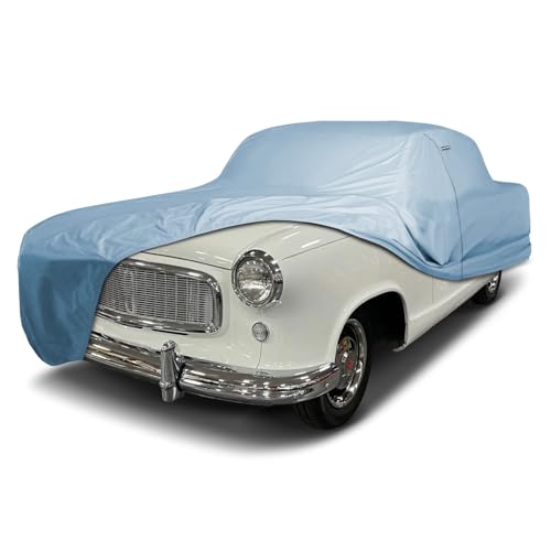 Image of iCarCover Premium Car Cover for 1958-1960 AMC Rambler American 2-Door, 4-Door Heavy Duty Waterproof All-Weather Automobiles Custom Fit Indoor Outdoor UV Snow Protection Covers with Straps and Bag