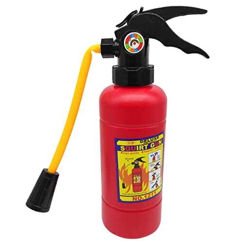 Acan Tradineur - Extintor de broma, pistola de agua de plástico, complemento para disfraz de bombero, carnaval, halloween, cosplay, fiestas - 28,5 x 8,3 cm