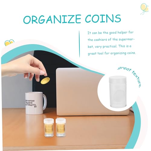 Caja transparente para monedas 10 piezas miniatura 6