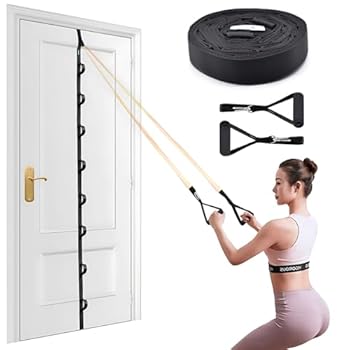 🔊【Multi Exercises】 This is a simple and practical exercise tool, you can complete a variety of exercise actions at home, such as pull&stretch, flying, resistance bands training, back, forearm, foot kicking etc. 🔊【Multi Anchors】 There are 5 position a...