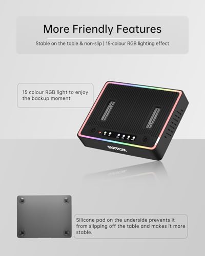 Duplicador Clonador M.2 NVMe SSD Dual-Bay USB-C miniatura 7
