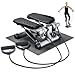 Bonnlo Mini Stepper Exercise Machine, step machine with Resistance Bands, exercise stepper for home, with LCD Screen & Non-Slip Pedal, Up and Down Stepping for Workout Gym Fitness