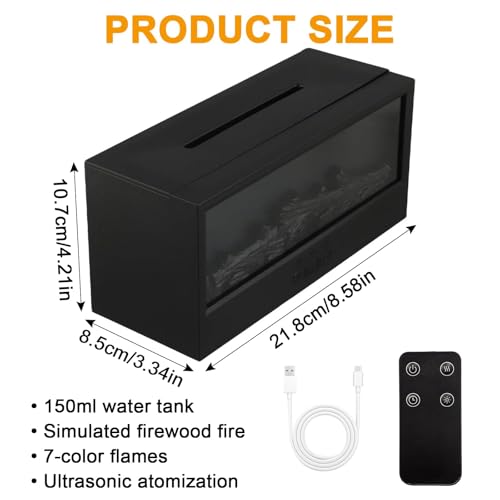 Humidificateur diffuseur d'huiles essentielles de 150ml avec minuteries intégrées