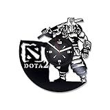 Dota 2 Vinyl Record Wall Clock. Decor for Bedroom, Living Room, Kids Room. Gift for Boys or Men. Christmas, Birthday, Holiday, Housewarming Present.