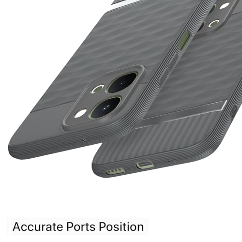 Image of Outlouders Back Cover for Vivo T5x / Vivo Y51 Pro /iQOO Z11x 5G | Full Camera Protection | TPU Soft Flexible Shockproof Bumper Case (Grey)