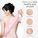 Yiclick Exfoliating Washcloth Towel, Japanese Exfoliating Wash Cloth, Korean Body Scrubber Exfoliator, Back Scrubber Washer for Shower Bath, Body Scrub African Net Sponge Loofah Luffa Colors