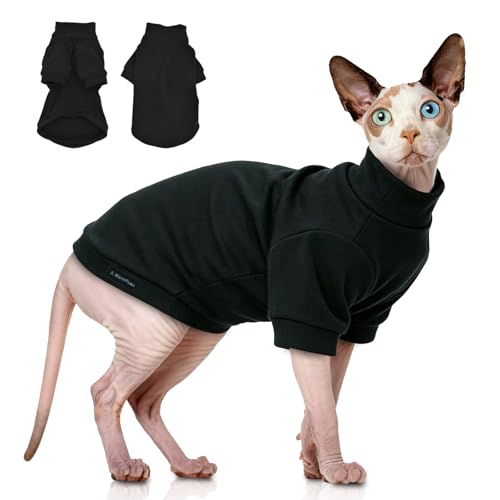 Sphynx Cat Sweater Shirt, Black, S