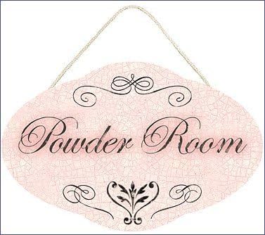 Amazon.com: Powder Room Plaque : Home & Kitchen