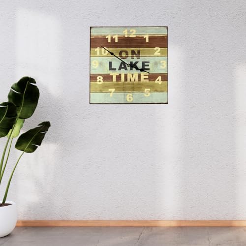 Youngsincwoodlakehousewallclockwallclocksforlivingroomdecorfunctionalanddecorativebeachlakeandfarmhousewallclock13wx13h Urban Country Home Decor Youngs inc wood lake house wall clock wall clocks for living room decor functional and decorative beach lake and farmhouse wall clock 13 w x 13 h urban country home decor