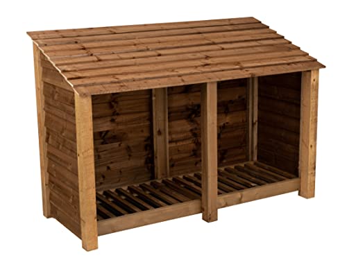 Arbor Garden Solutions wooden log store 4ft