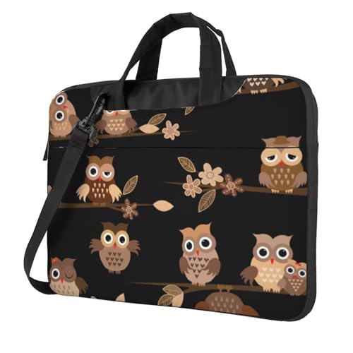 Sac ordinateur portable marron mignon sac à bandoulière léger
