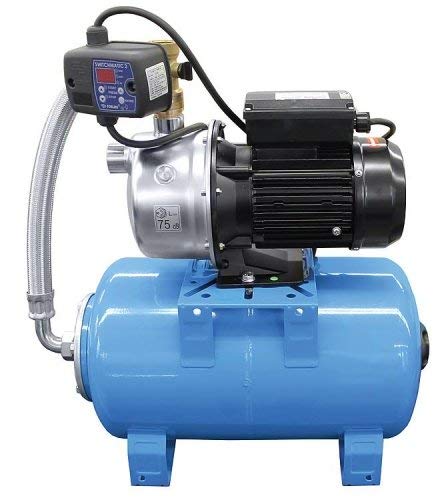 Hauswasserwerk 20 L Membrandruckbehälter Gartenpumpe Wasserwerk Wasserpumpe