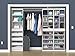 ClosetMaid Modular Storage Shelf Unit with Angled Shoe Shelves, White