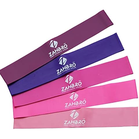 Resistance Bands Set of 5, Skin-Friendly Resistance Fitness Exercise Loop Bands 5 Carrying Case & Box Included - Ideal for Home, Gym, Yoga, Training Cover