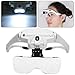 Produktbild essort Stirnband Lupe 5 Objektive 1.0 X  3,5 x Headset Deluxe Lupe Hand frei Lupe Licht Handwerk mit LED für Wimpernverlängerungen