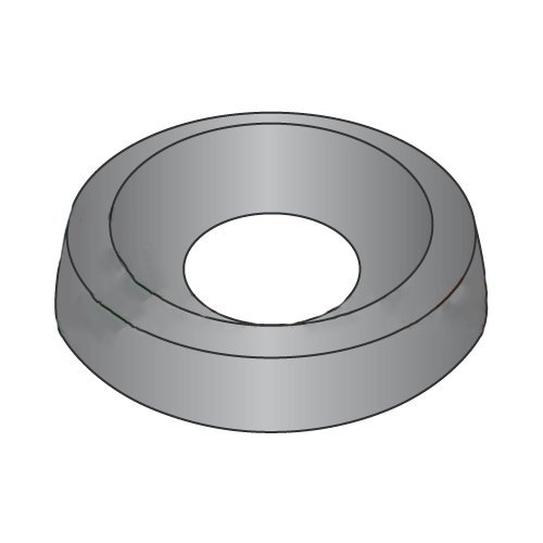 1/4 Countersunk Finishing Washers/Steel/Black Zinc/Outer Diameter: 25/32