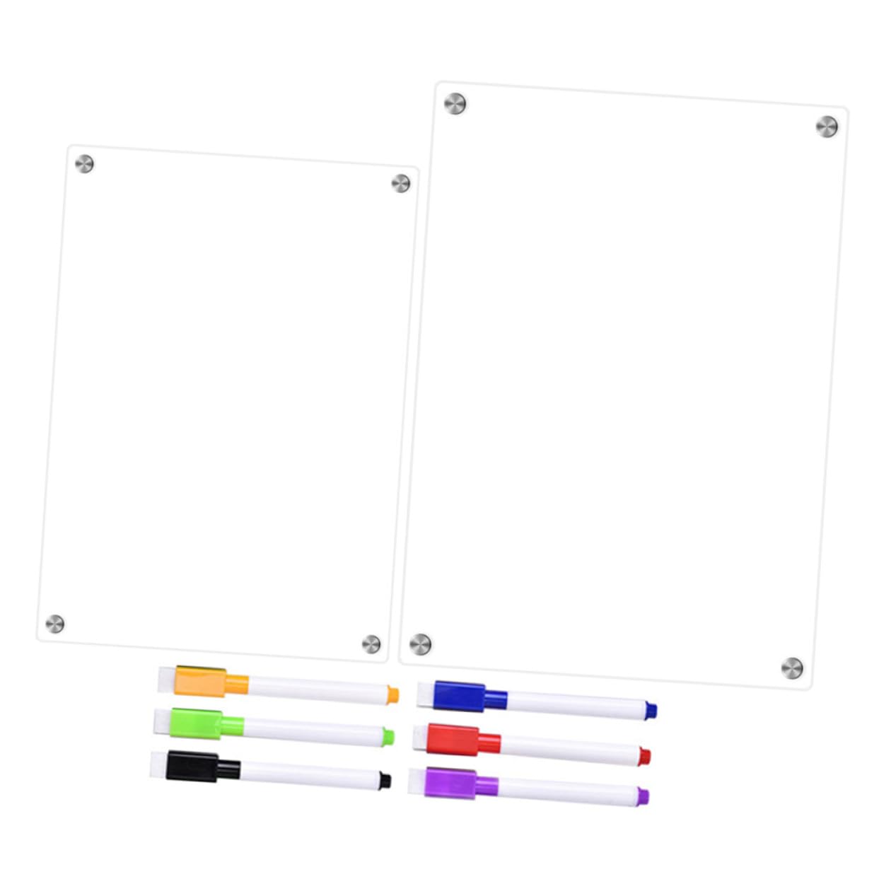 Magnetisches Acryl Whiteboard für Kühlschrank Tragbare und Trocken Abwischbare Notiztafel für Tägliche Planung und Familienorganisation