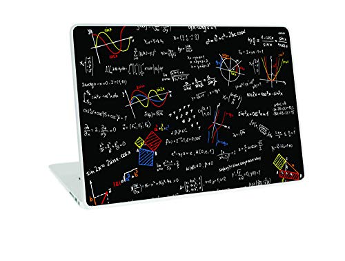 Image of Galaxsia Maths Fear Vinyl Laptop Skin /Sticker /Cover /Decal Compatible for Any Laptop (Hp /Dell /Sony /Acer /Lenovo /Asus etc..) Brand Models of Size 13 to 13.3 Inches Laptop Or Notebook.