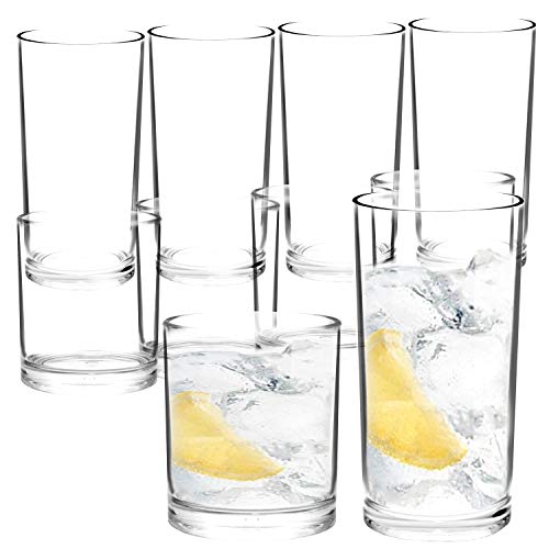 Gobelets en plastique réutilisables au design épuré pour whisky et bière