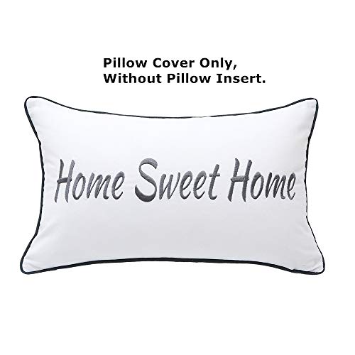 Sunkifover Farmhouse Home Sweet Home Throw Pillow Cover 12X20 Inches, Soft Lumbar Pillow Case Cushion Cover For Bed, Bedroom, Chair, Grey. #TOP1