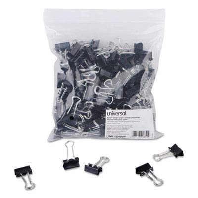 Amazon Basics Sturdy Binder Clips Office Supplies Small 0 75 in Document Organizing School Supplies Black 144 Count