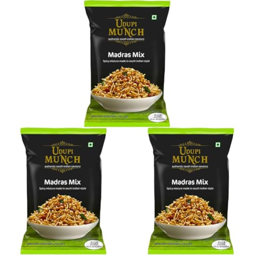 Image of Chheda's Udupi Munch Madras Mix - Spicy Mixture Made in South Indian Style (300g Pack of 3)
