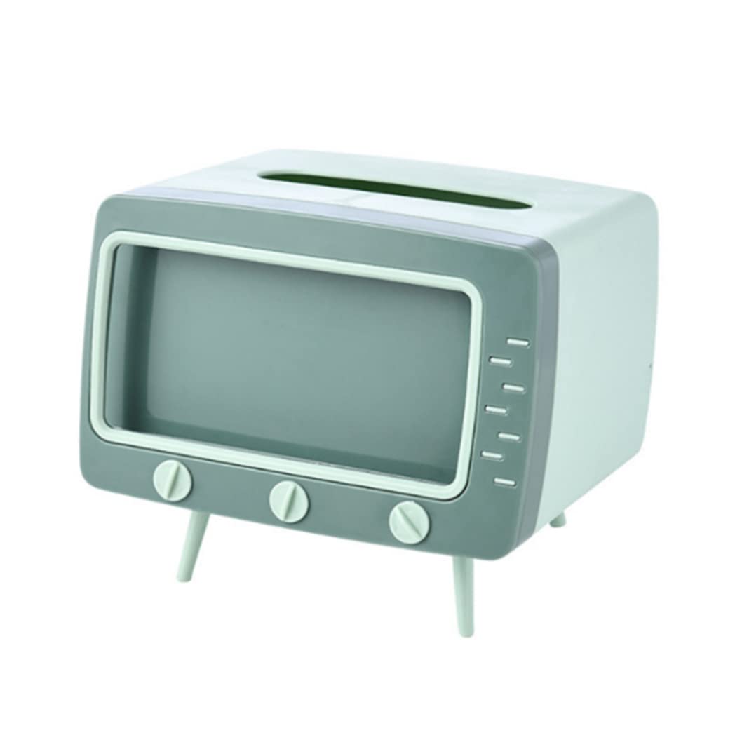 Garrrdenfurni TV Tissue Box Desktop Phone Holder Multifunctional Desktop Decoration Napkin Tissue Phone Holder