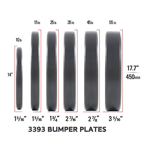 Xmark Hi-Impact Bumper Plate Weight Plate For Olympic Barbell, 10 Lb Pair, Strength Training Bumpers For Home, School Weight Rooms, And Club Gyms #TOP3