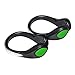 WisHome LED Safety Shoes Clip Lights Reflective Night Running Gear with 2 Lighting Modes for Running Jogging Walking Biking Fit for Women Men Kids Pets (1 Pair, Green)