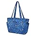 WDdZzyy Women Tote Bag Beach Pool Bags for Weekender Travel with Pocket Blue Leopard Fashion