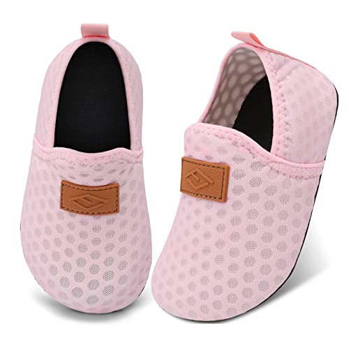 Baby Slippers Girl Water Swim Shoes Toddler Girls Barefoot Shoes Socks Summer Pool Beach Aqua Water Socks Pink Size 4-5 #TOP7