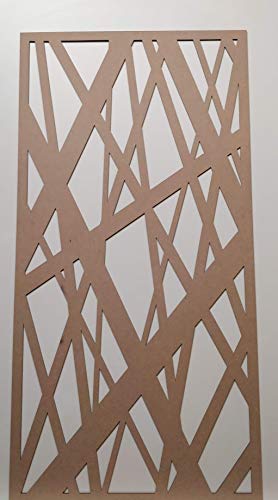 Grille murale décorative pour radiateur - Panneau MDF de 3 mm d'épaisseur (1200 mm x 610 mm) - Motif TR1