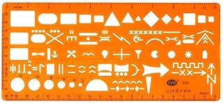 NATO Army Military Tactical Map Drawing Template Stencil