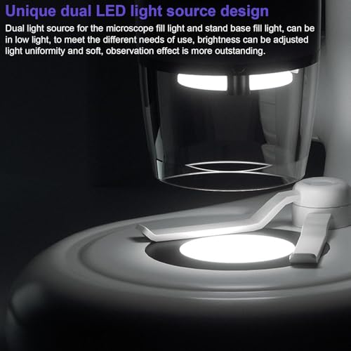 Image of Etzin Wireless Handheld Digital Microscope with 2 inch LCD Screen,1000X Pocket Micro-Scope for Kids with 8 LED Lights,Portable Microscope for Adults with Stand-EPL-1018IM.