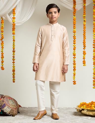 Image of Amazon Brand - Symbol Boy's Festive Rayon Kurta Pajama Set