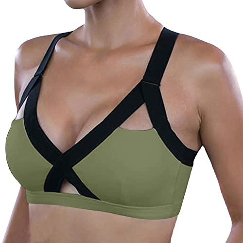 Sujetador Deportivo Mujer Sujetadores Deportivos Mujer Shaperher Sujetador con Cierre Frontal Sin Aros Yoga y Workout Plus Size Confortable y Transpirable para Gimnasio y Actividades al Aire Libre