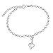 Produktbild SILVEGO Damen Fußkettchen aus 925 Sterling Silber Herzchen